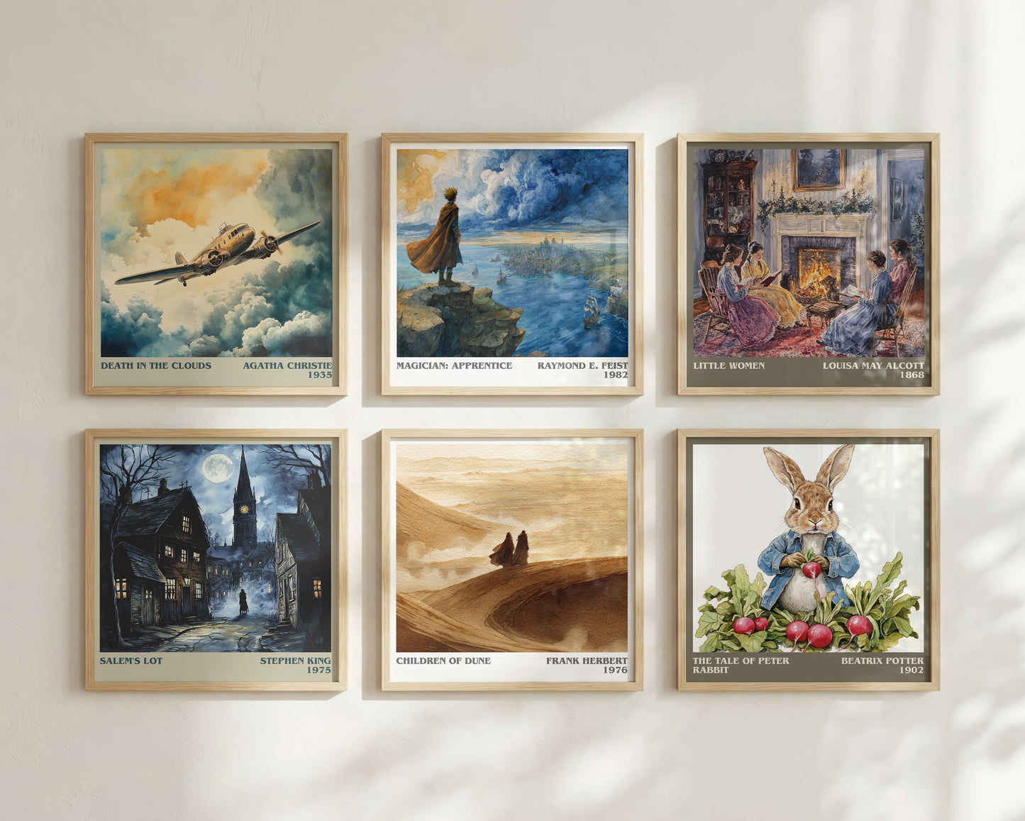 Children of Dune literary book poster framed on wall – sci fi wall art