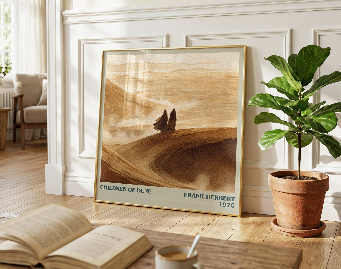 Children of Dune literary poster paired in gallery wall – literary art prints