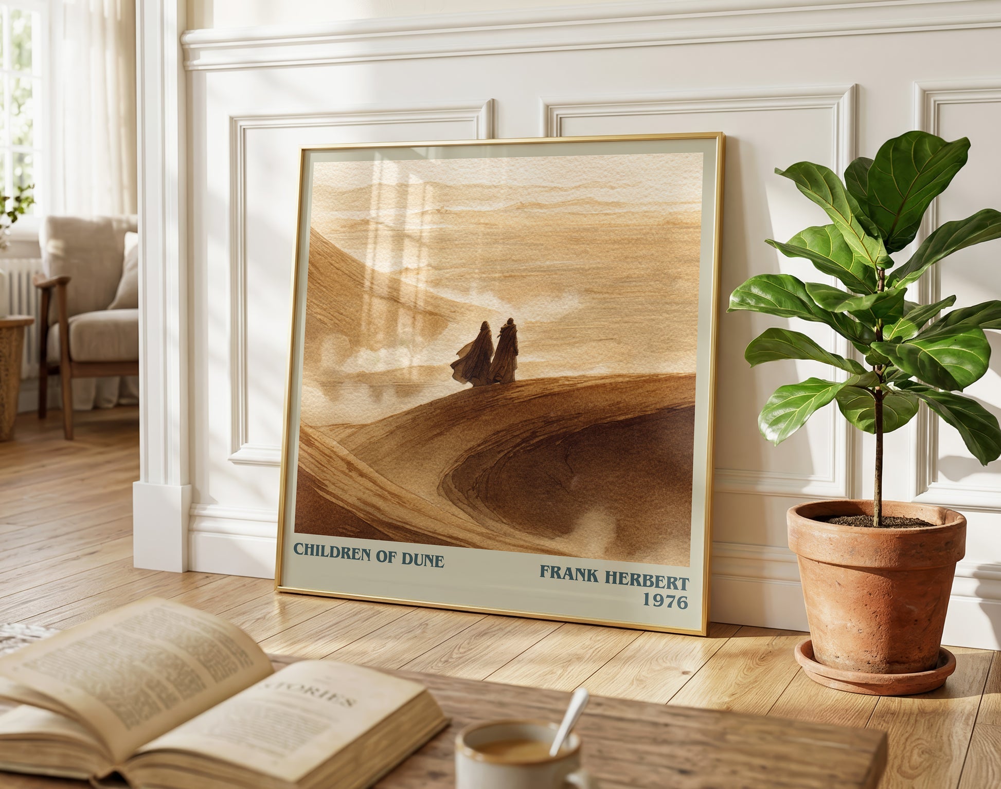 Children of Dune literary poster paired in gallery wall – literary art prints
