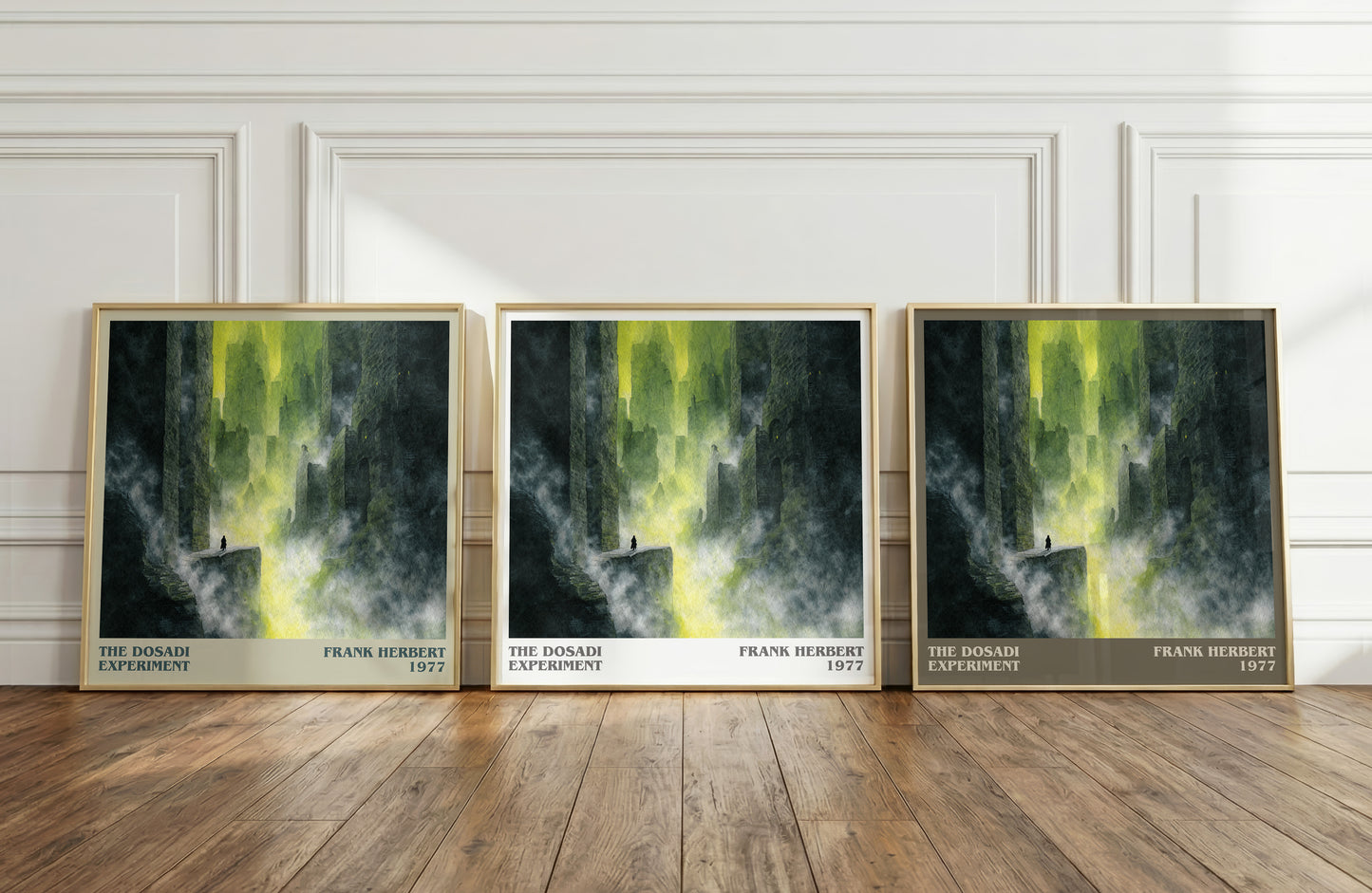 The Dosadi Experiment literary print framed by window – literary home decor