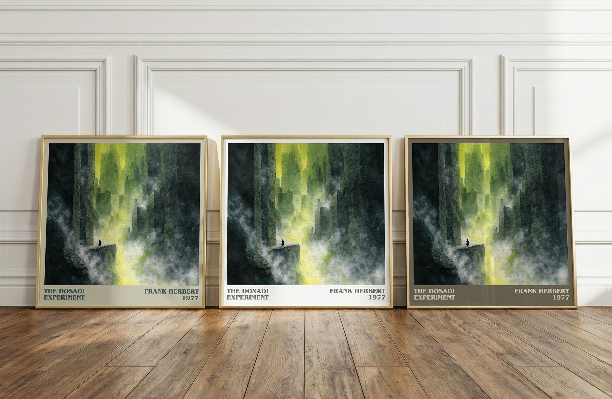 The Dosadi Experiment literary print framed by window – literary home decor