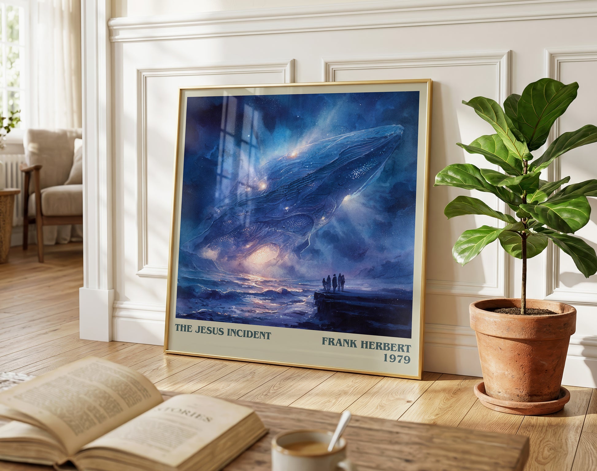 The Jesus Incident literary poster paired in gallery wall – literary art prints