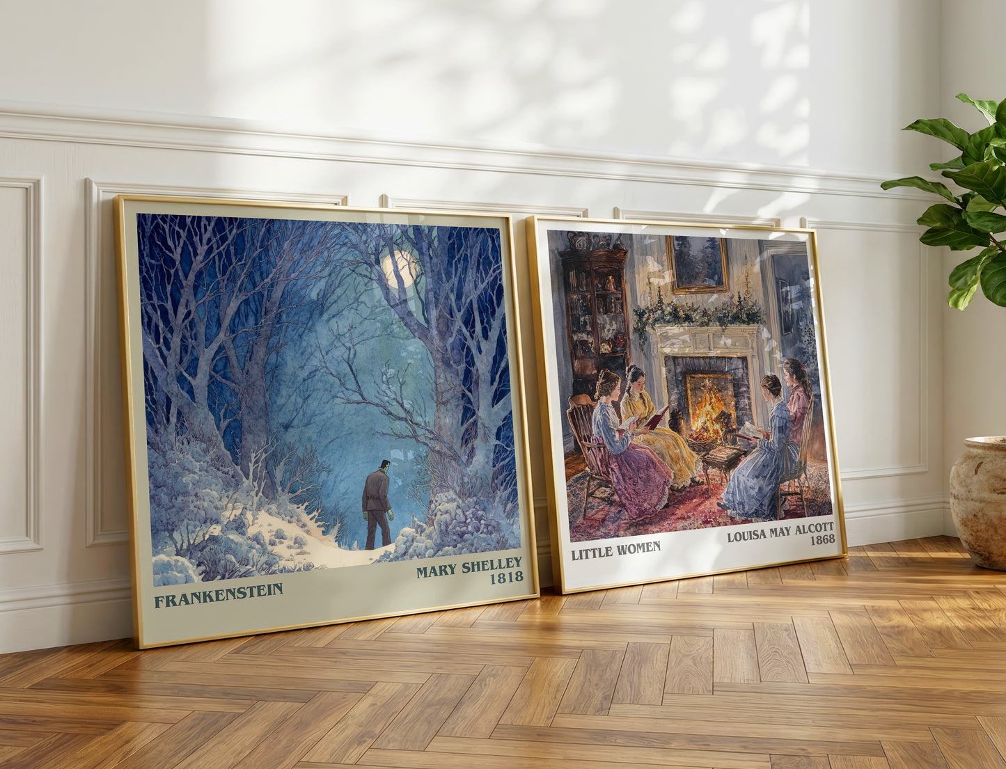 Frankenstein book poster packaging – museum-quality print rolled in protective tube