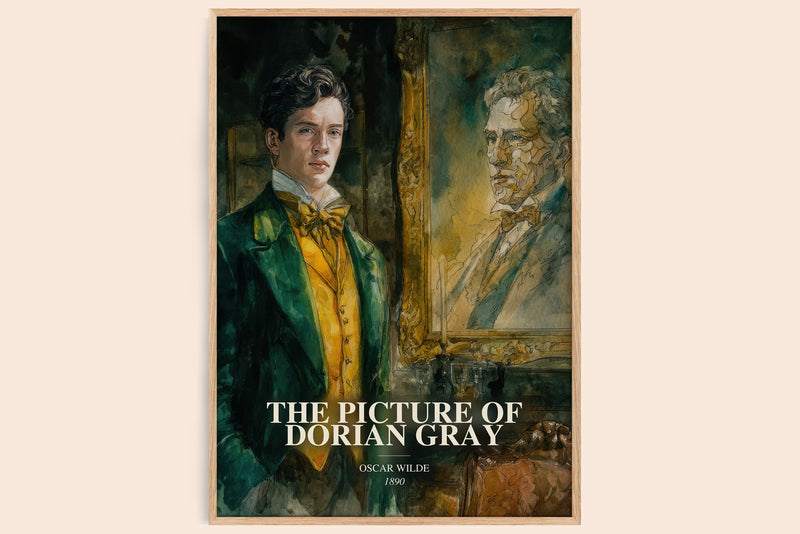 Picture Of Dorian Gray Book Watercolour Illustration by Oscar Wilde (Edge style)