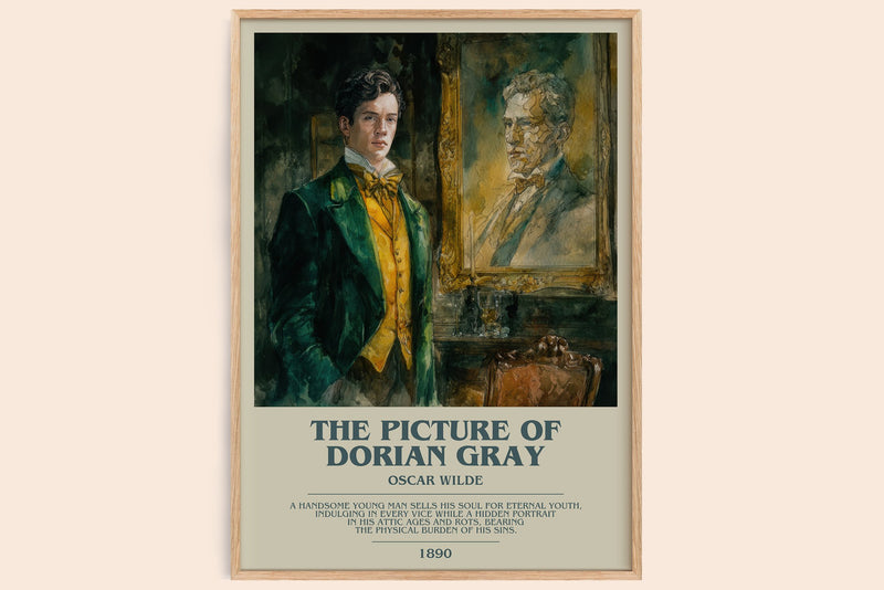The Picture of Dorian Gray Bookish Wall Art by Oscar Wilde (Modern style)