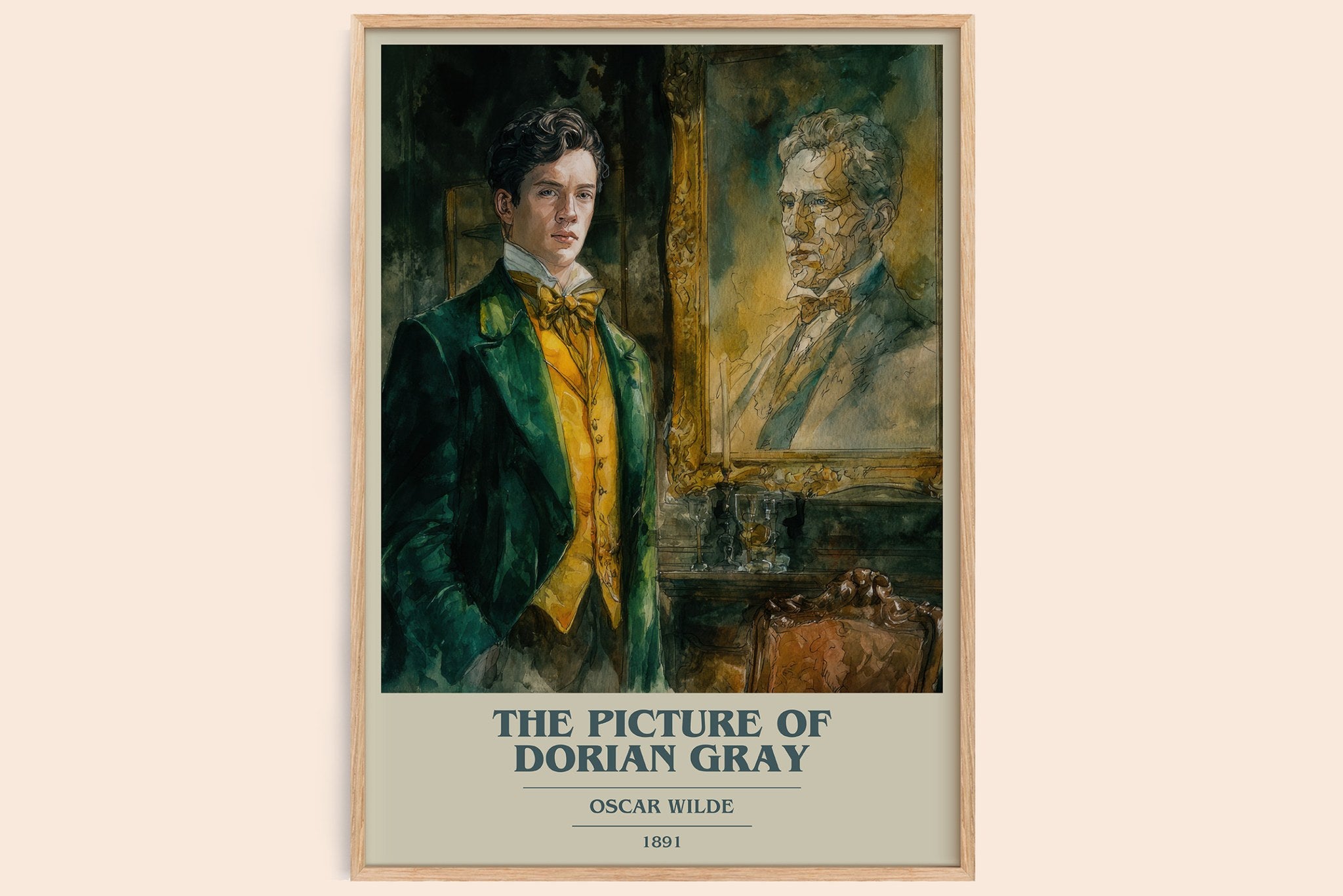 The Picture of Dorian Gray Book Cover Poster by Oscar Wilde