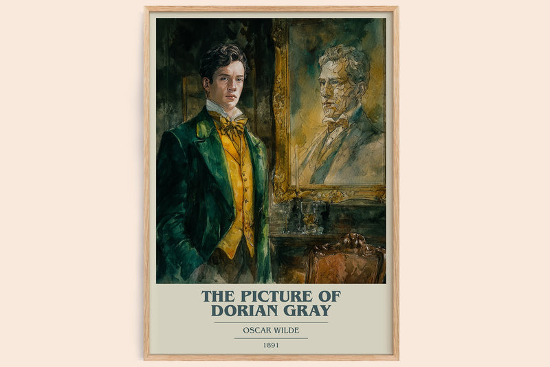 The Picture of Dorian Gray Book Cover Poster by Oscar Wilde (Modern Minimalist style)