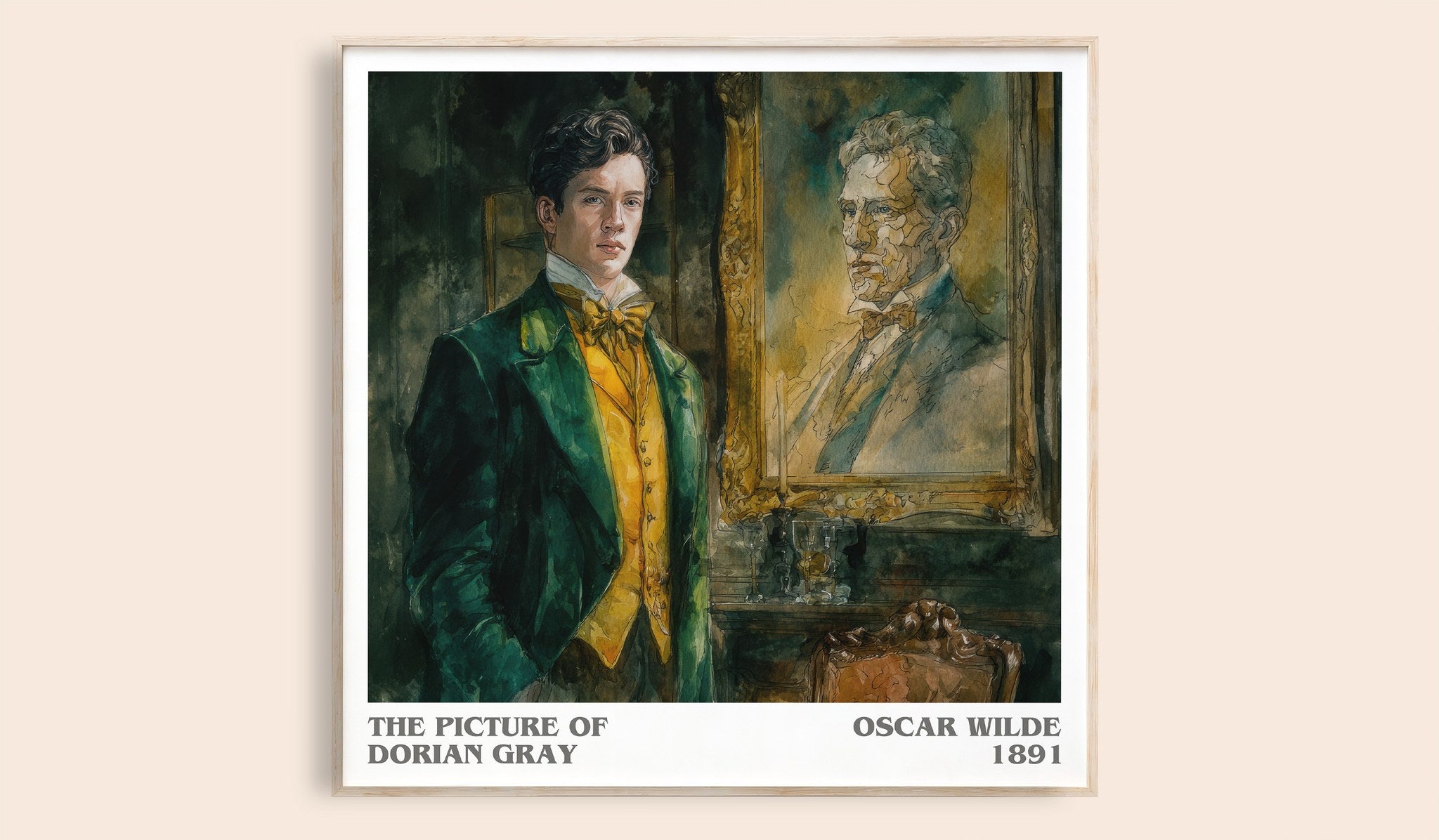 The Picture of Dorian Gray Literary Art Print by Oscar Wilde