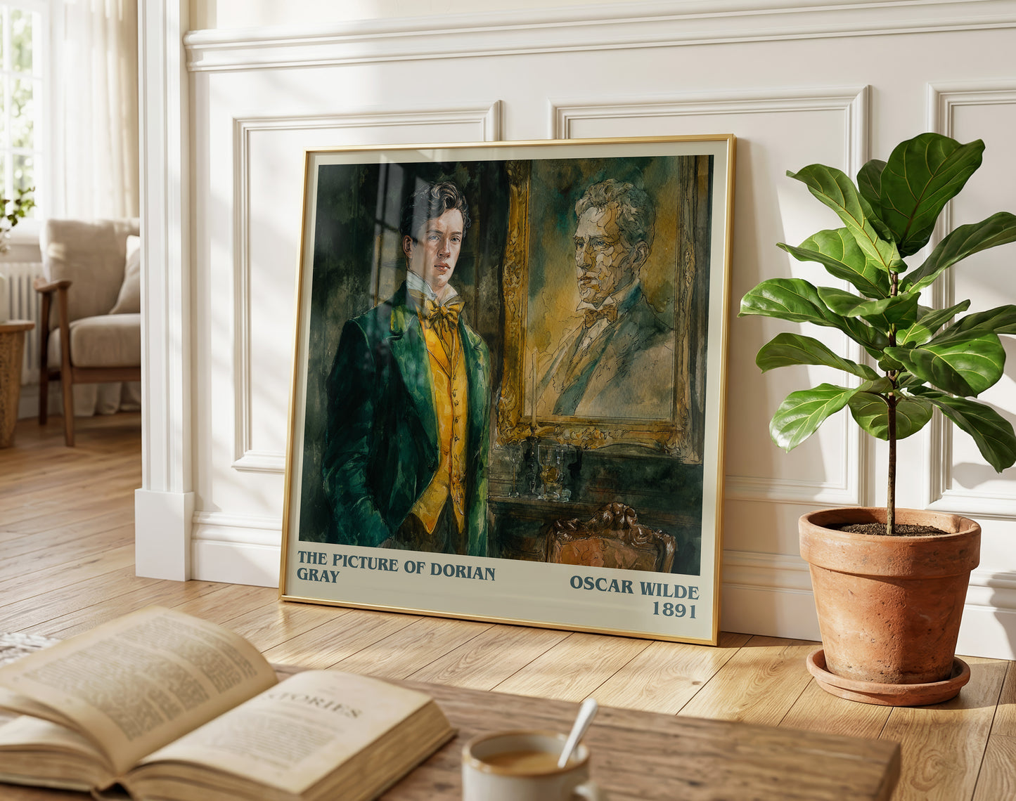 The Picture of Dorian Gray literary poster paired in gallery wall – literary art prints