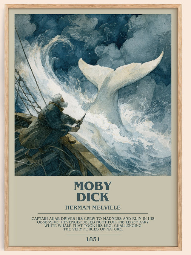Moby Dick Bookish Wall Art by Herman Melville