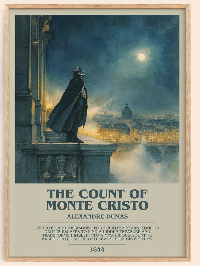 The Count of Monte Cristo Bookish Wall Art by Alexandre Dumas