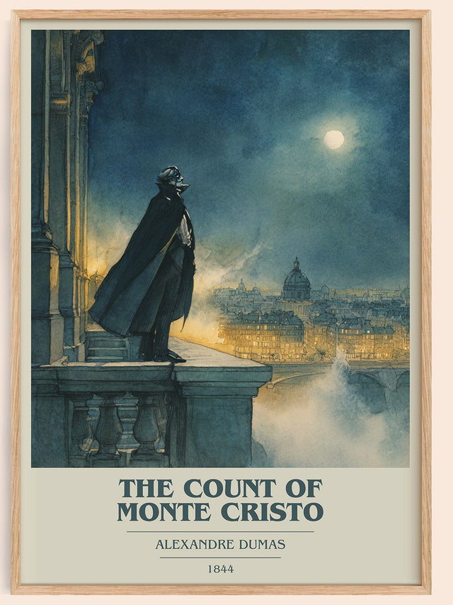 The Count of Monte Cristo Book Cover Poster by Alexandre Dumas