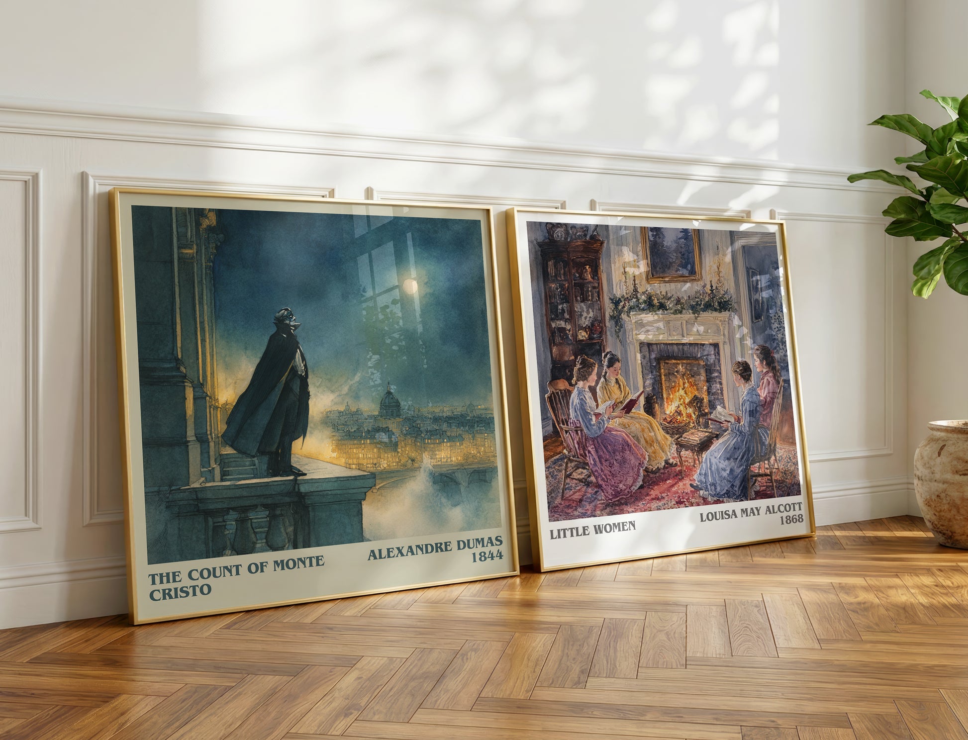 The Count of Monte Cristo book poster packaging – museum-quality print rolled in protective tube