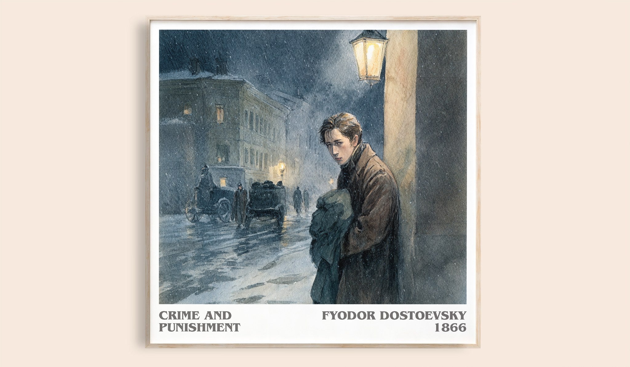 Crime And Punishment Literary Art Print by Fyodor Dostoevsky