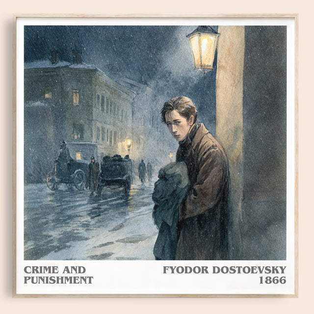 Crime And Punishment Literary Art Print by Fyodor Dostoevsky