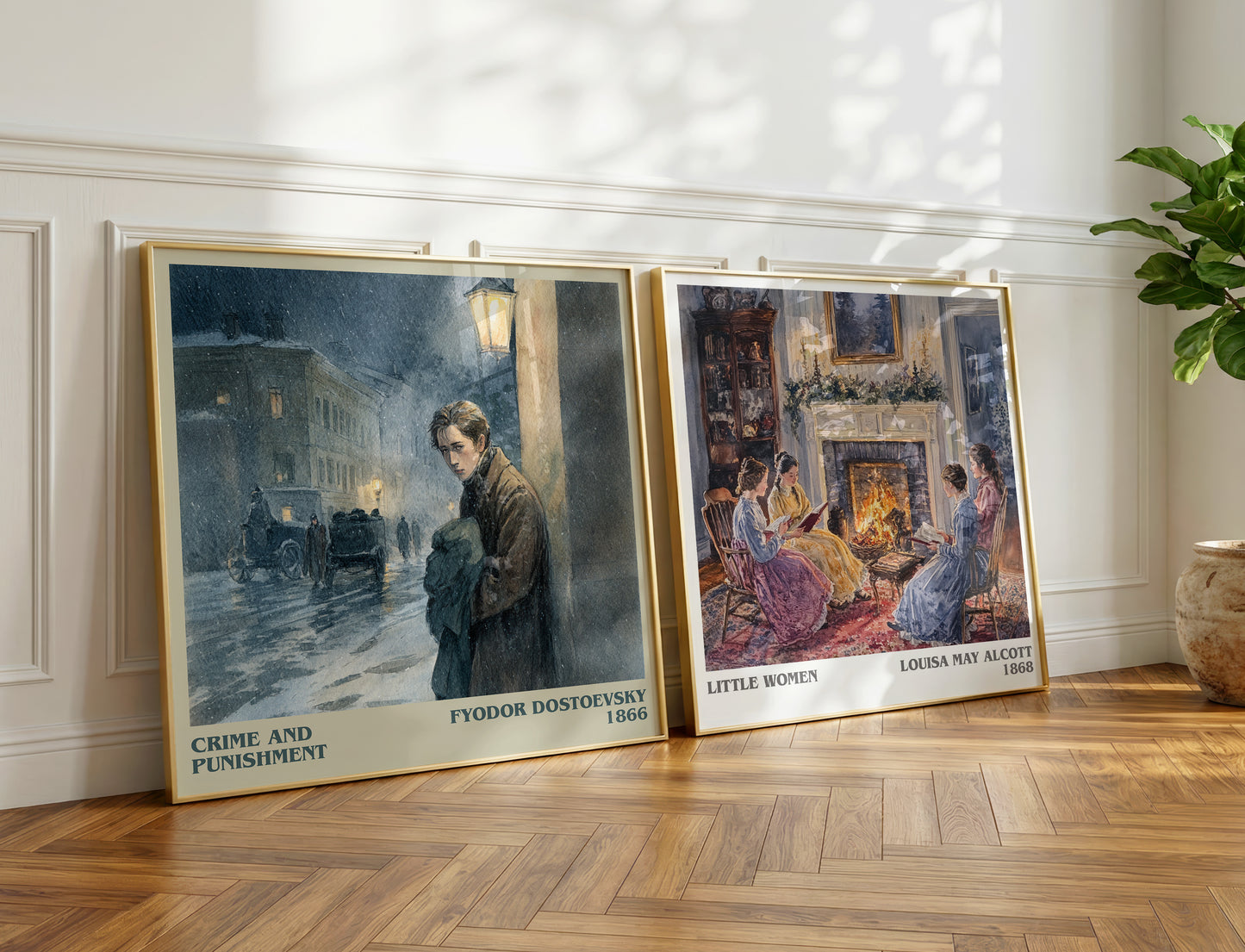 Crime And Punishment book poster packaging – museum-quality print rolled in protective tube