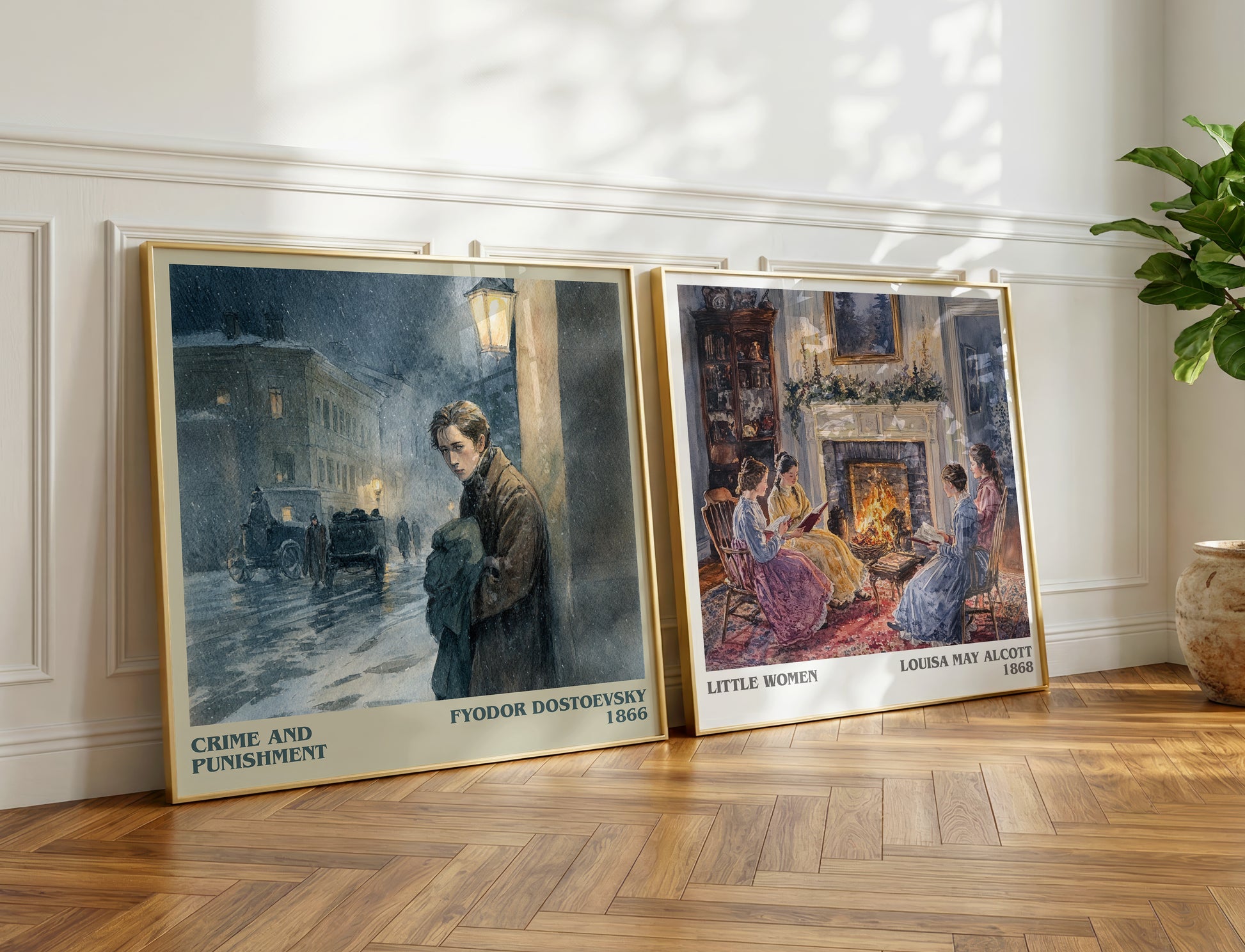 Crime And Punishment book poster packaging – museum-quality print rolled in protective tube