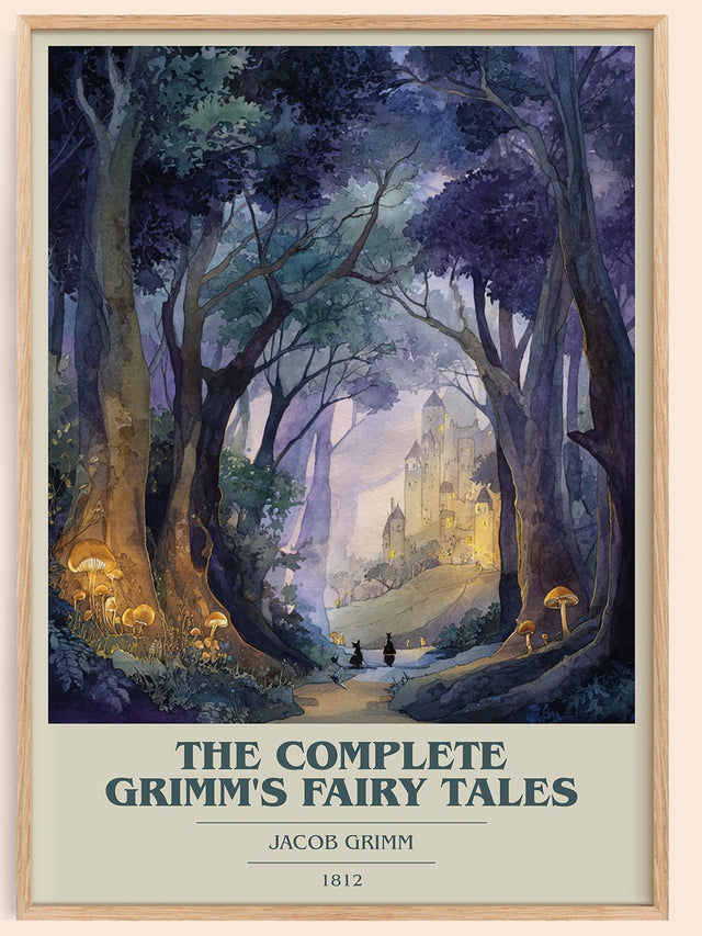 The Complete Grimm's Fairy Tales Book Cover Poster by Jacob Grimm