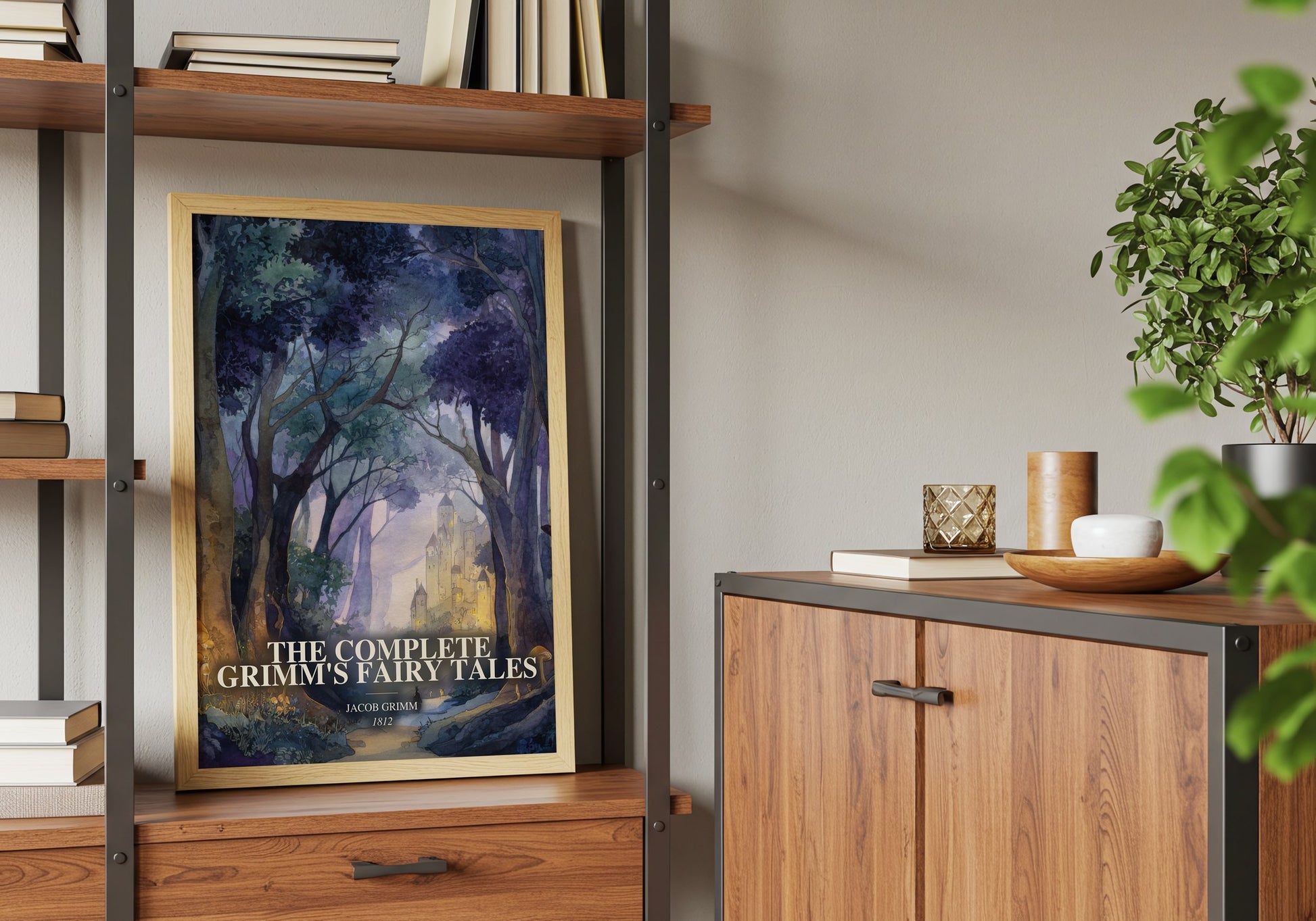 The Complete Grimm'S Fairy Tales book watercolour illustration paper finish options – matte satin gloss