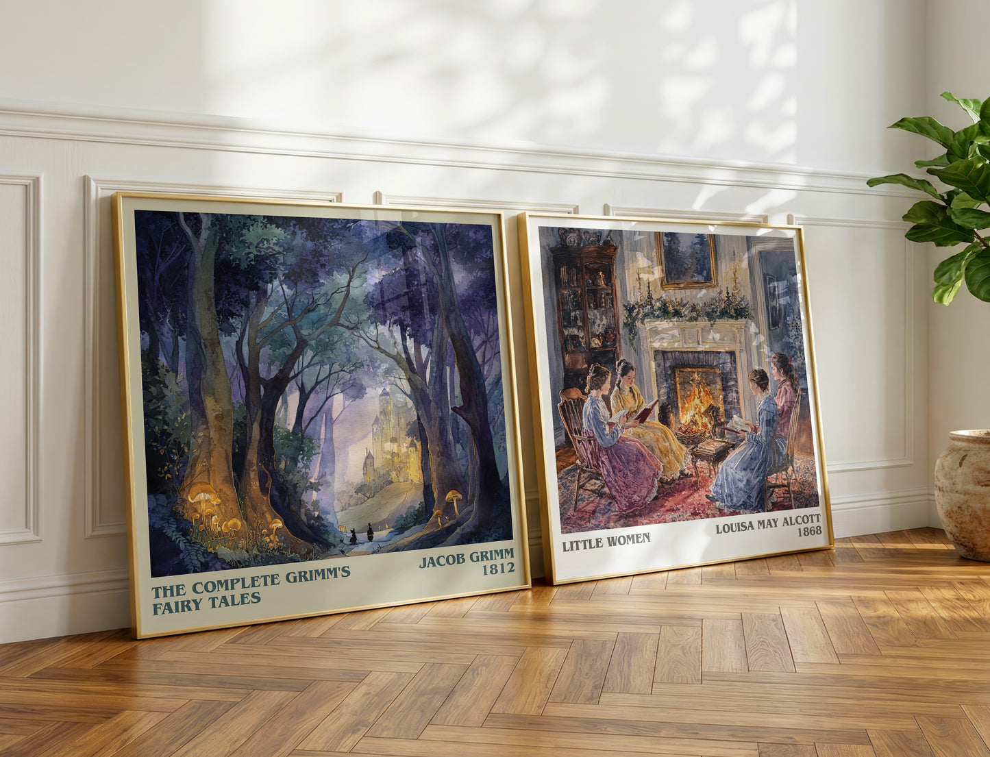 The Complete Grimm's Fairy Tales book poster packaging – museum-quality print rolled in protective tube