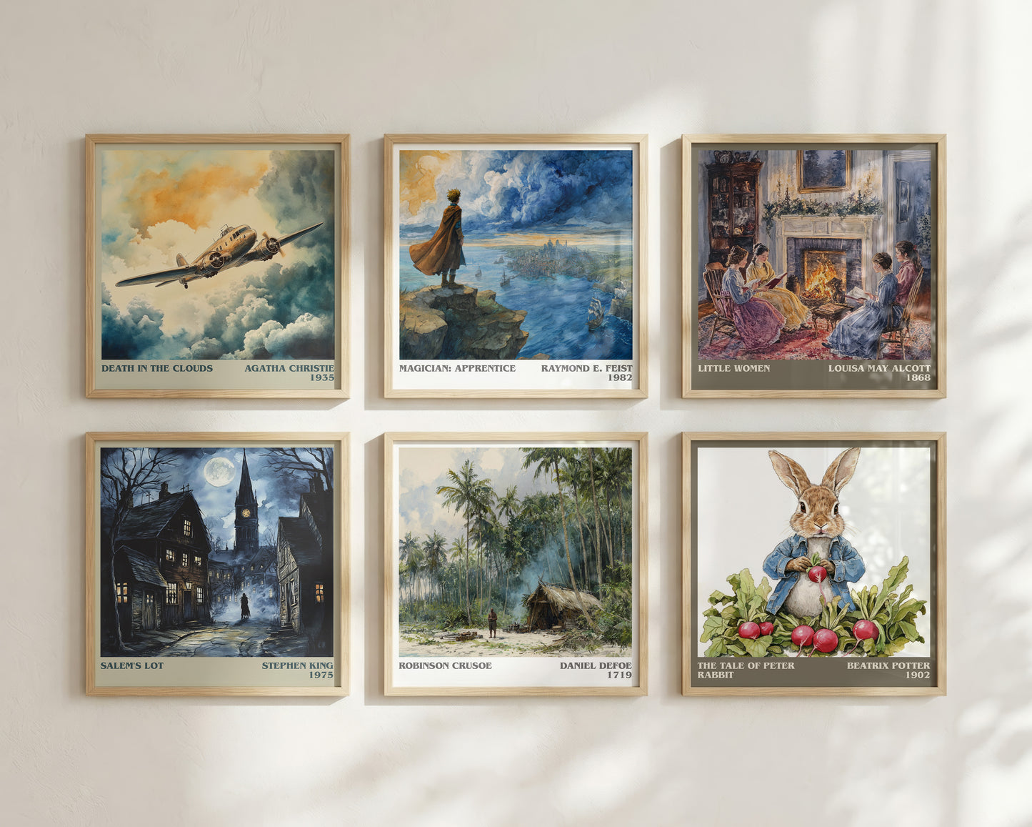 Robinson Crusoe literary book poster framed on wall – childrens wall art