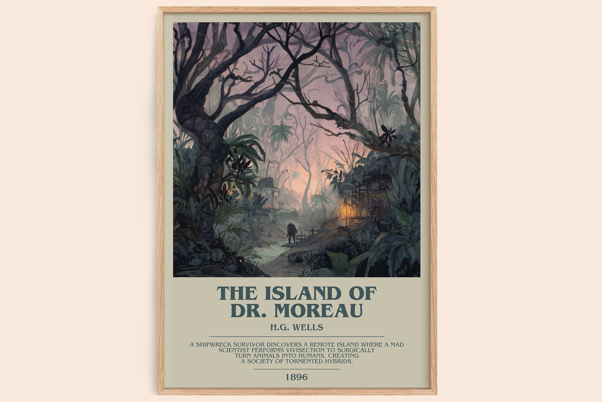 The Island Of Dr. Moreau Bookish Wall Art by H.G. Wells