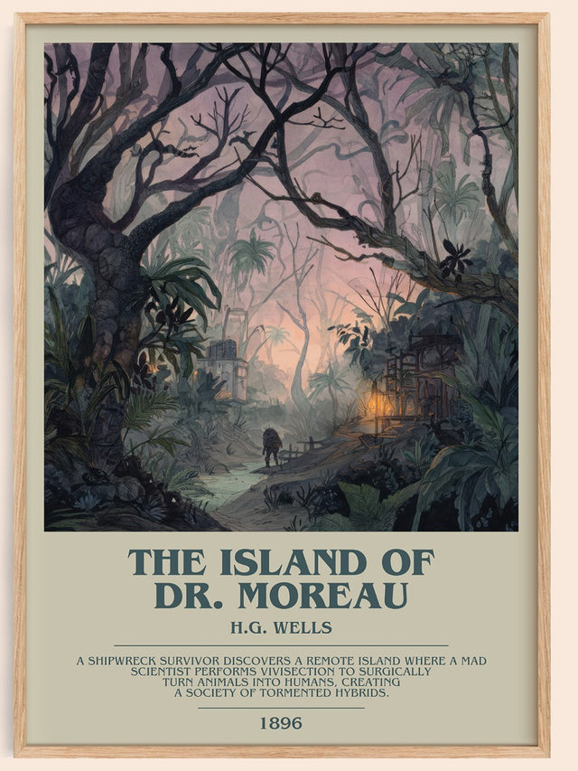 The Island Of Dr. Moreau Bookish Wall Art by H.G. Wells