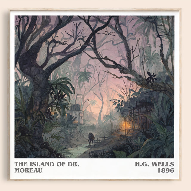 The Island Of Dr. Moreau Literary Art Print by H.G. Wells