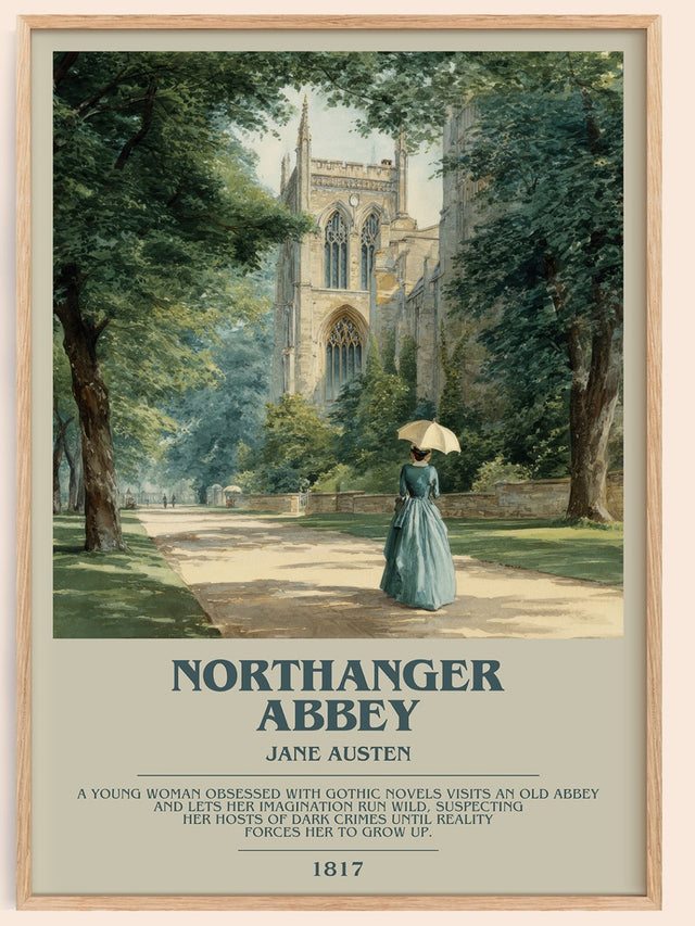 Northanger Abbey Bookish Wall Art by Jane Austen