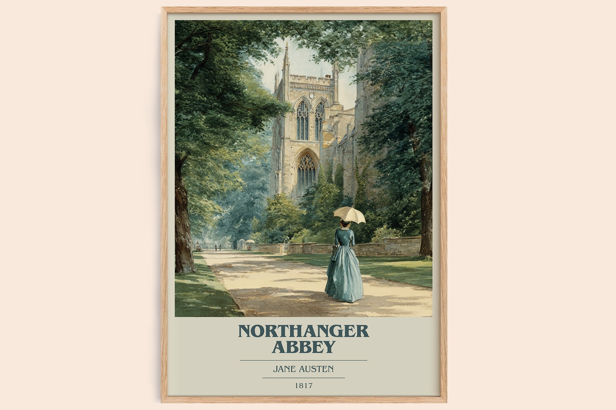 Northanger Abbey Book Cover Poster by Jane Austen