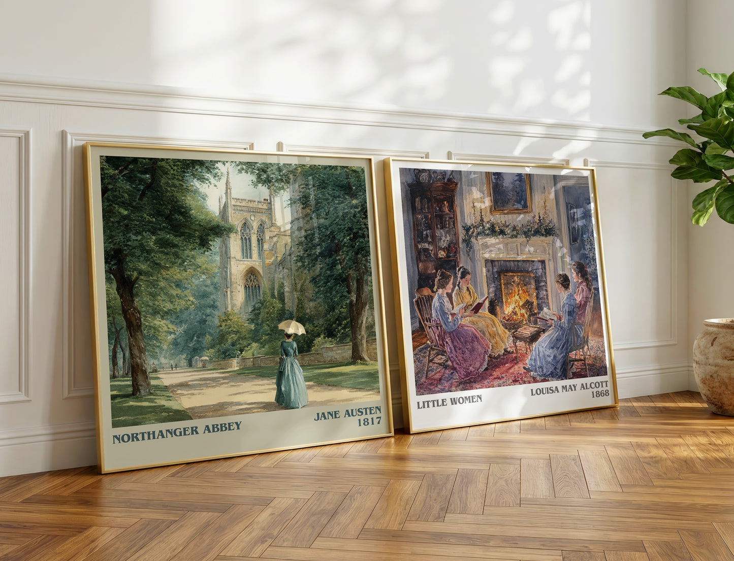 Northanger Abbey book poster packaging – museum-quality print rolled in protective tube