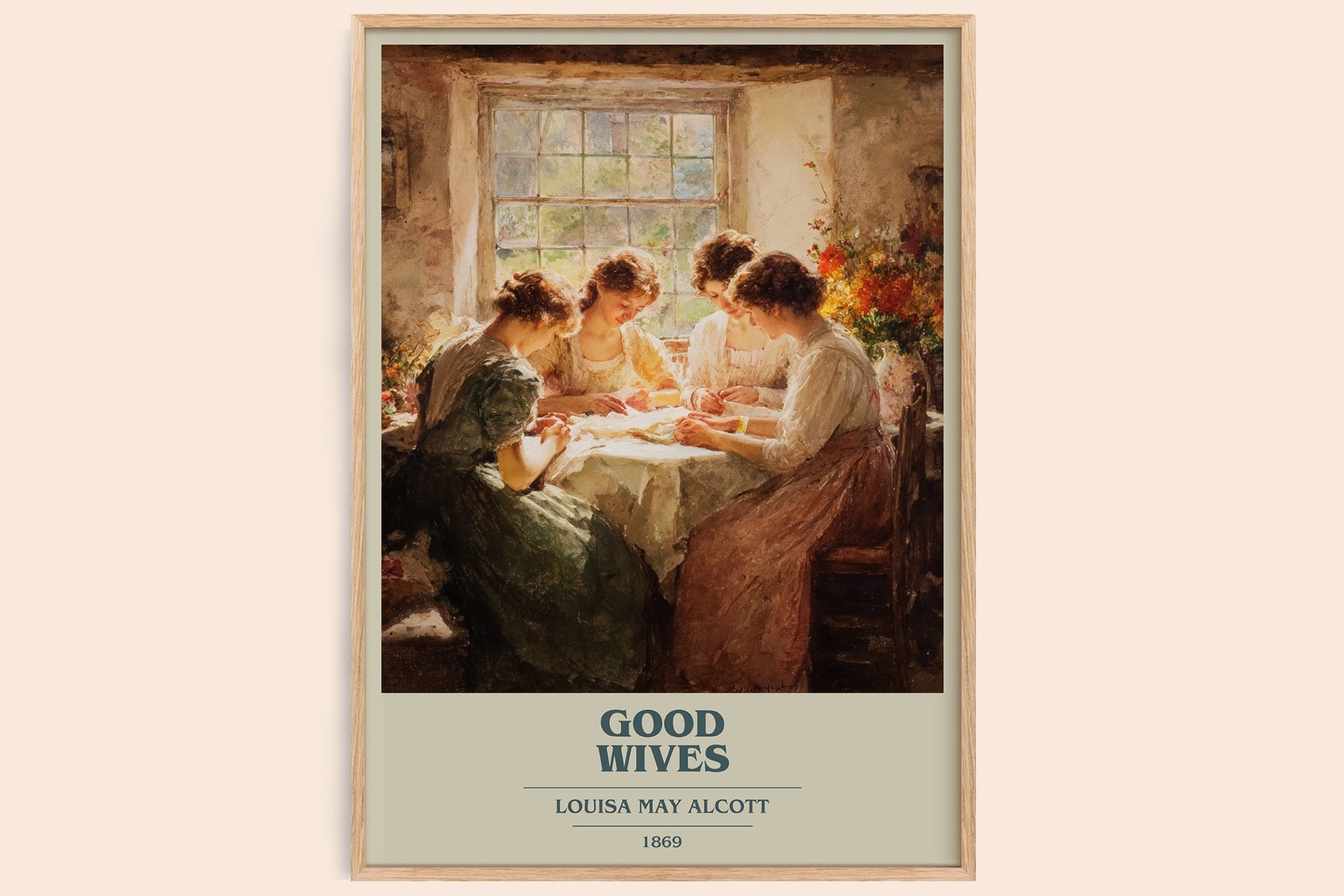 Good Wives Book Cover Poster by Louisa May Alcott