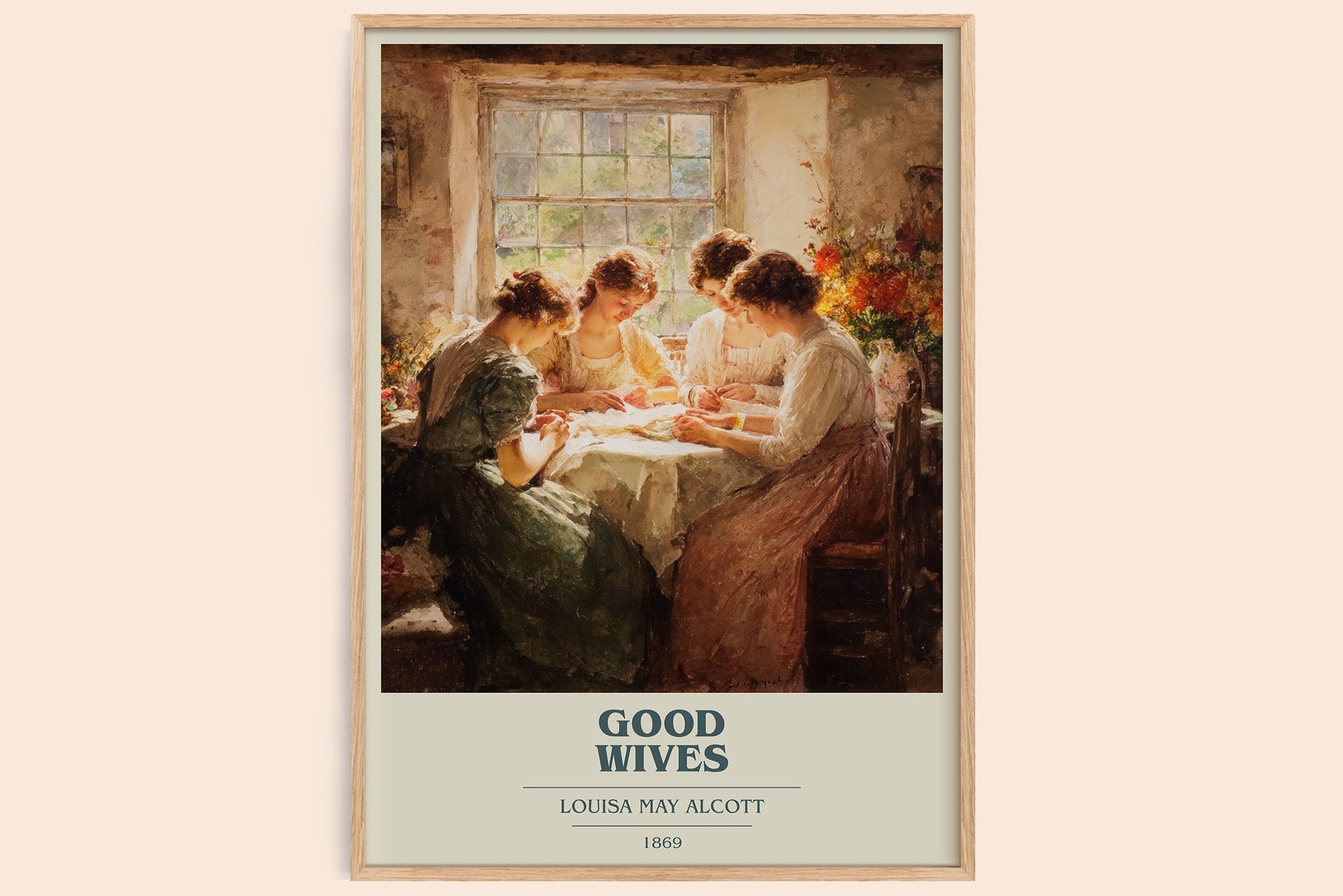 Good Wives Book Cover Poster by Louisa May Alcott