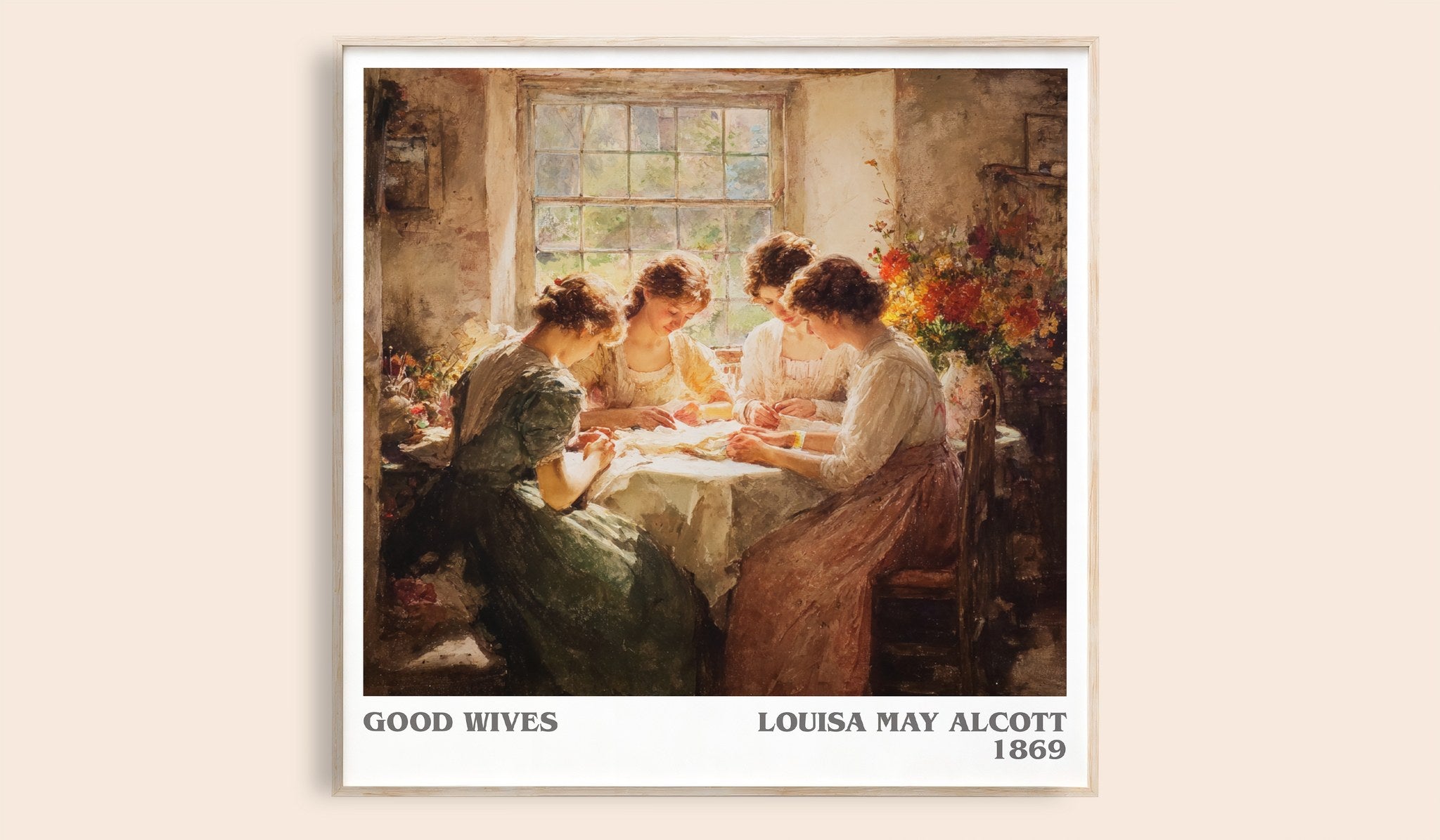 Good Wives Literary Art Print by Louisa May Alcott