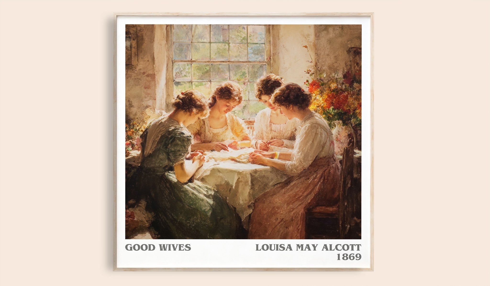 Good Wives Literary Art Print by Louisa May Alcott