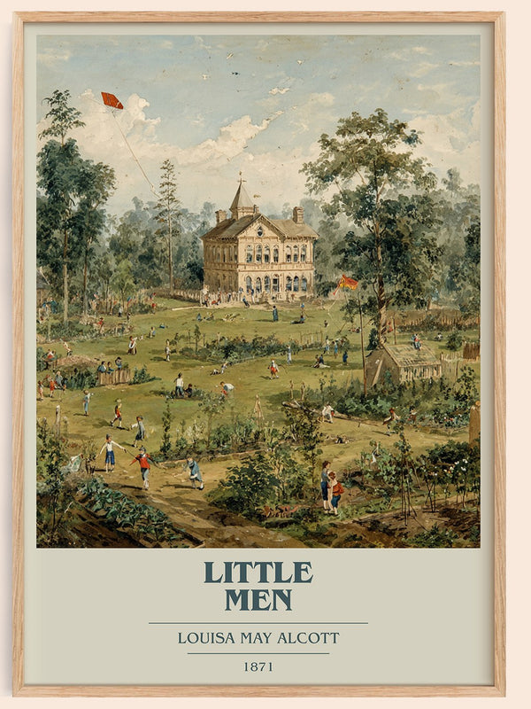 Little Men Book Cover Poster by Louisa May Alcott