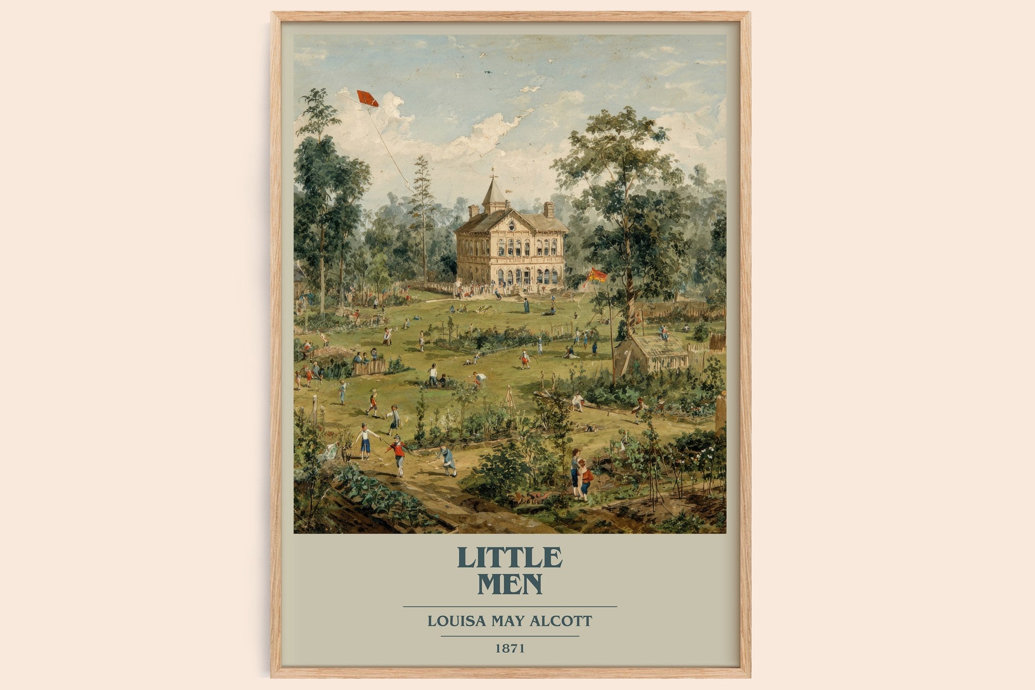 Little Men Book Cover Poster by Louisa May Alcott