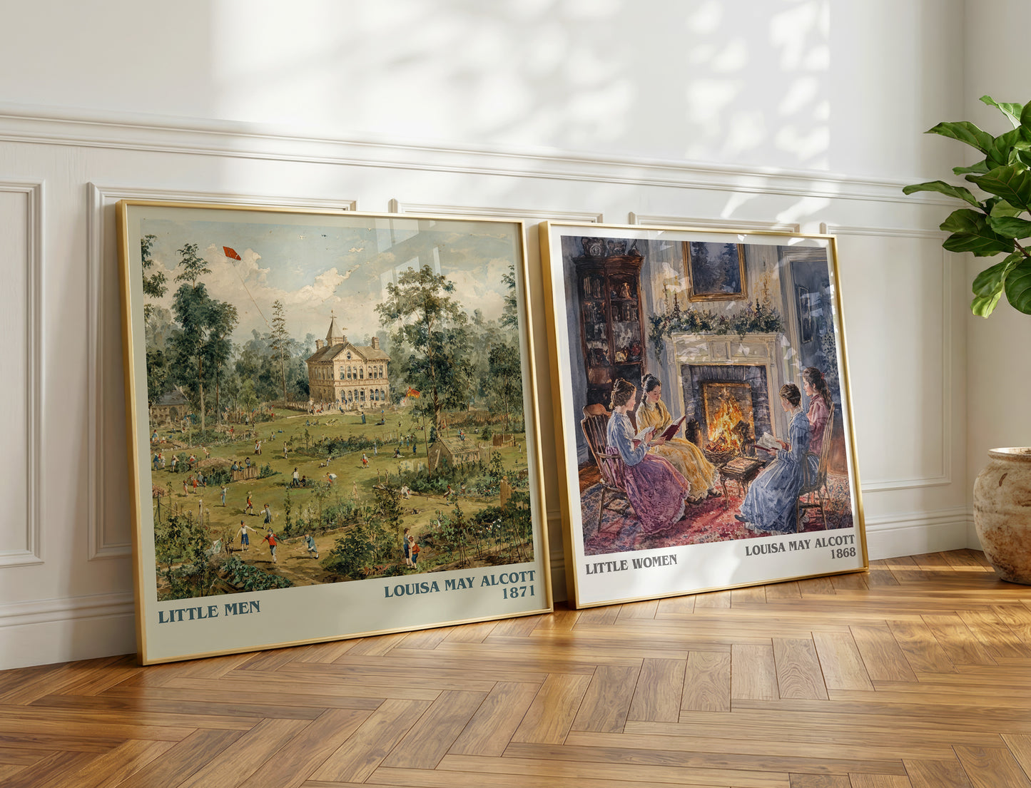 Little Men book poster packaging – museum-quality print rolled in protective tube
