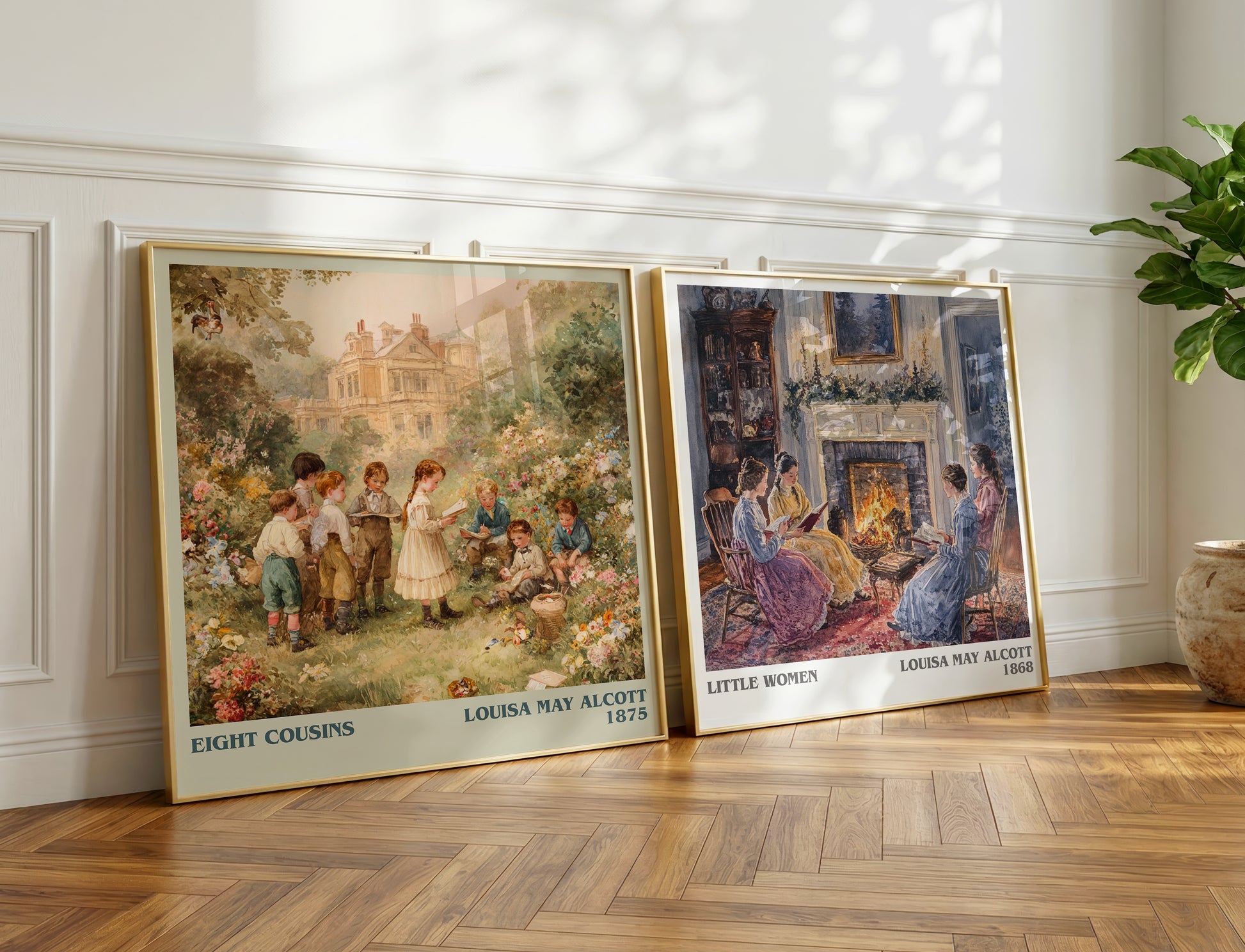 Eight Cousins book poster packaging – museum-quality print rolled in protective tube