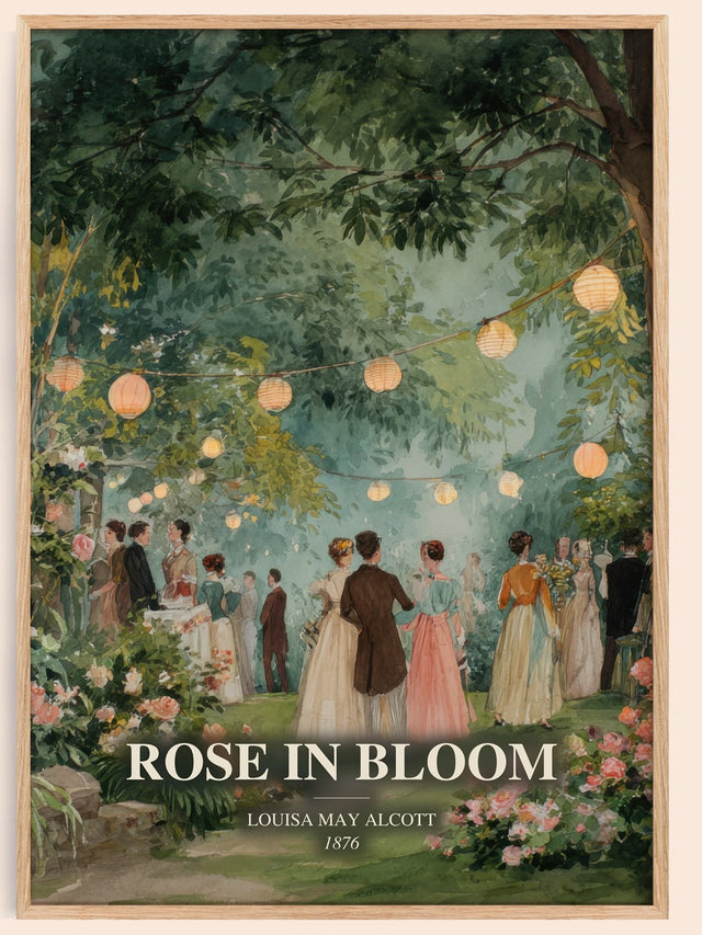 Rose In Bloom Book Watercolour Illustration by Louisa May Alcott