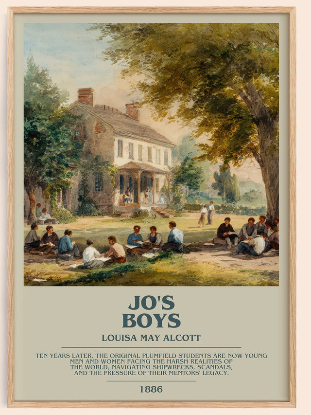 Jo's Boys Bookish Wall Art by Louisa May Alcott