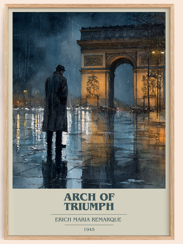 Arch Of Triumph Book Cover Poster by Erich Maria Remarque