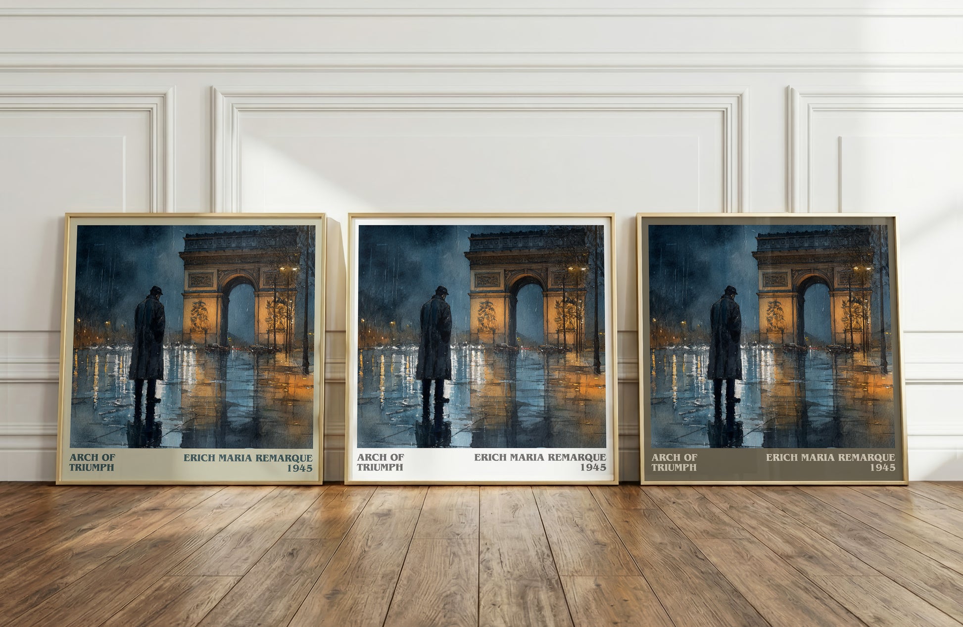 Arch Of Triumph literary art print colour and style options – Erich Maria Remarque book art