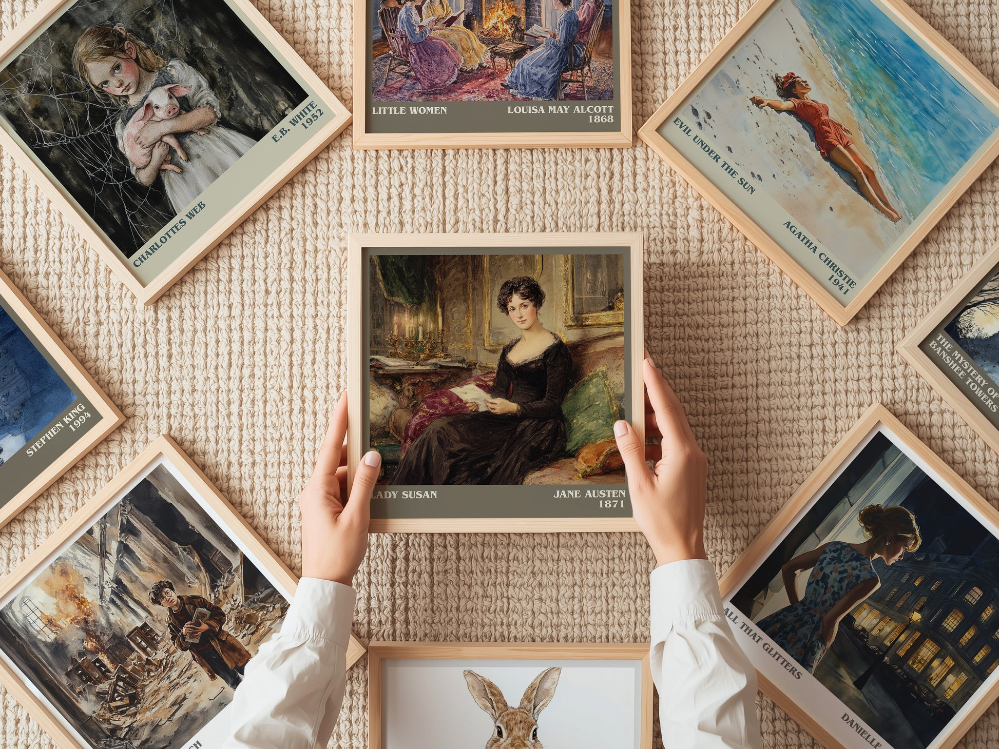 Lady Susan literary print on bookshelf – Jane Austen fan gift