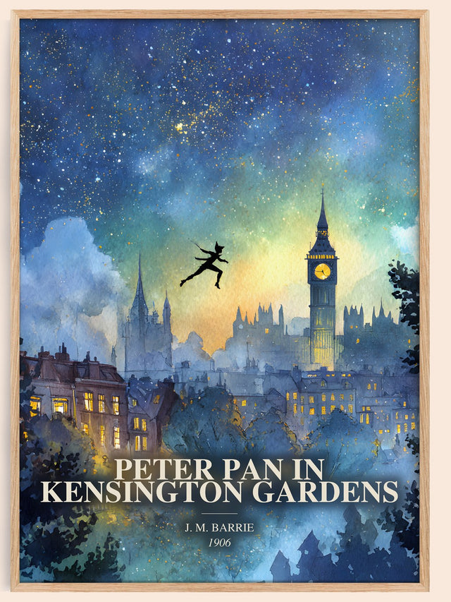 Peter Pan In Kensington Gardens Book Watercolour Illustration – J.