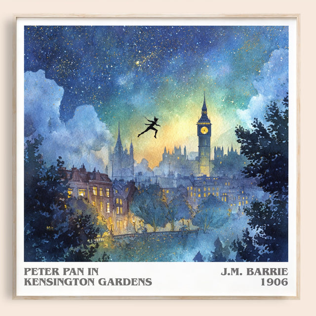 Peter Pan in Kensington Gardens Literary Art Print by J. M. Barrie