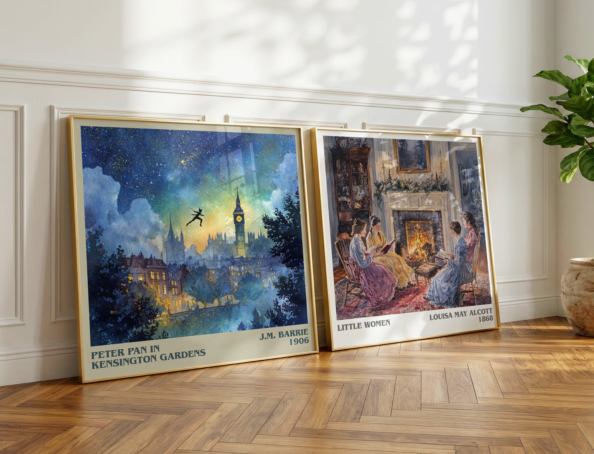 Peter Pan in Kensington Gardens book poster packaging – museum-quality print rolled in protective tube