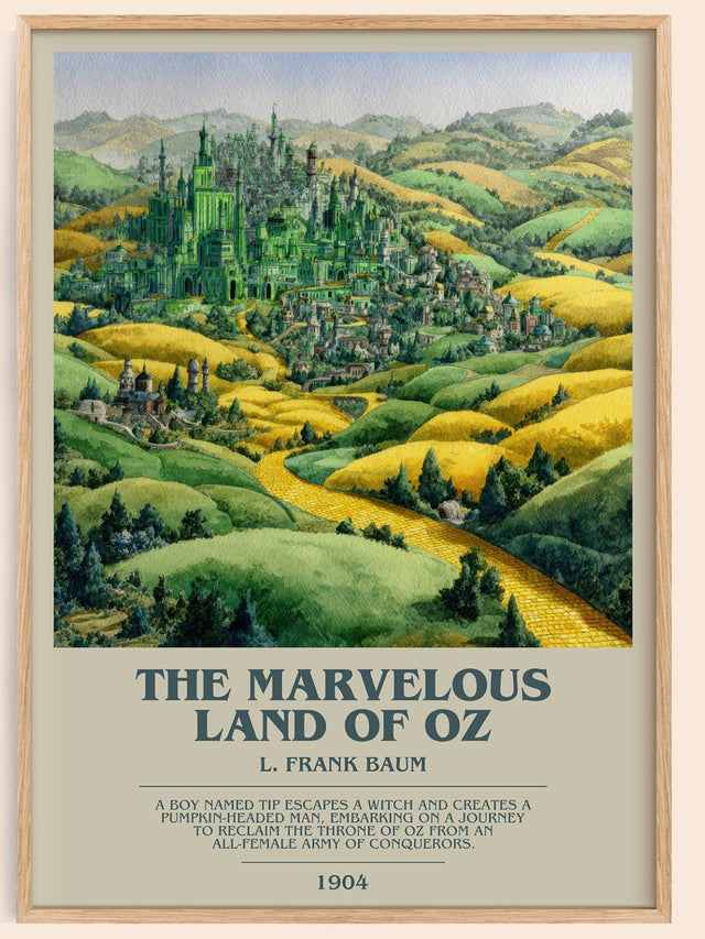 The Marvelous Land of Oz Bookish Wall Art by L. Frank Baum