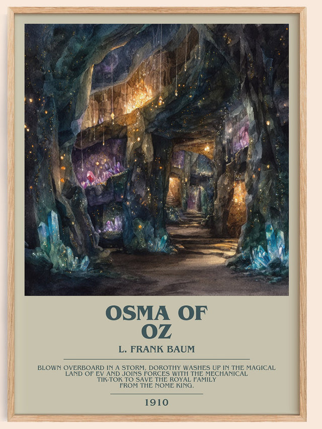 Osma Of Oz Bookish Wall Art by L. Frank Baum
