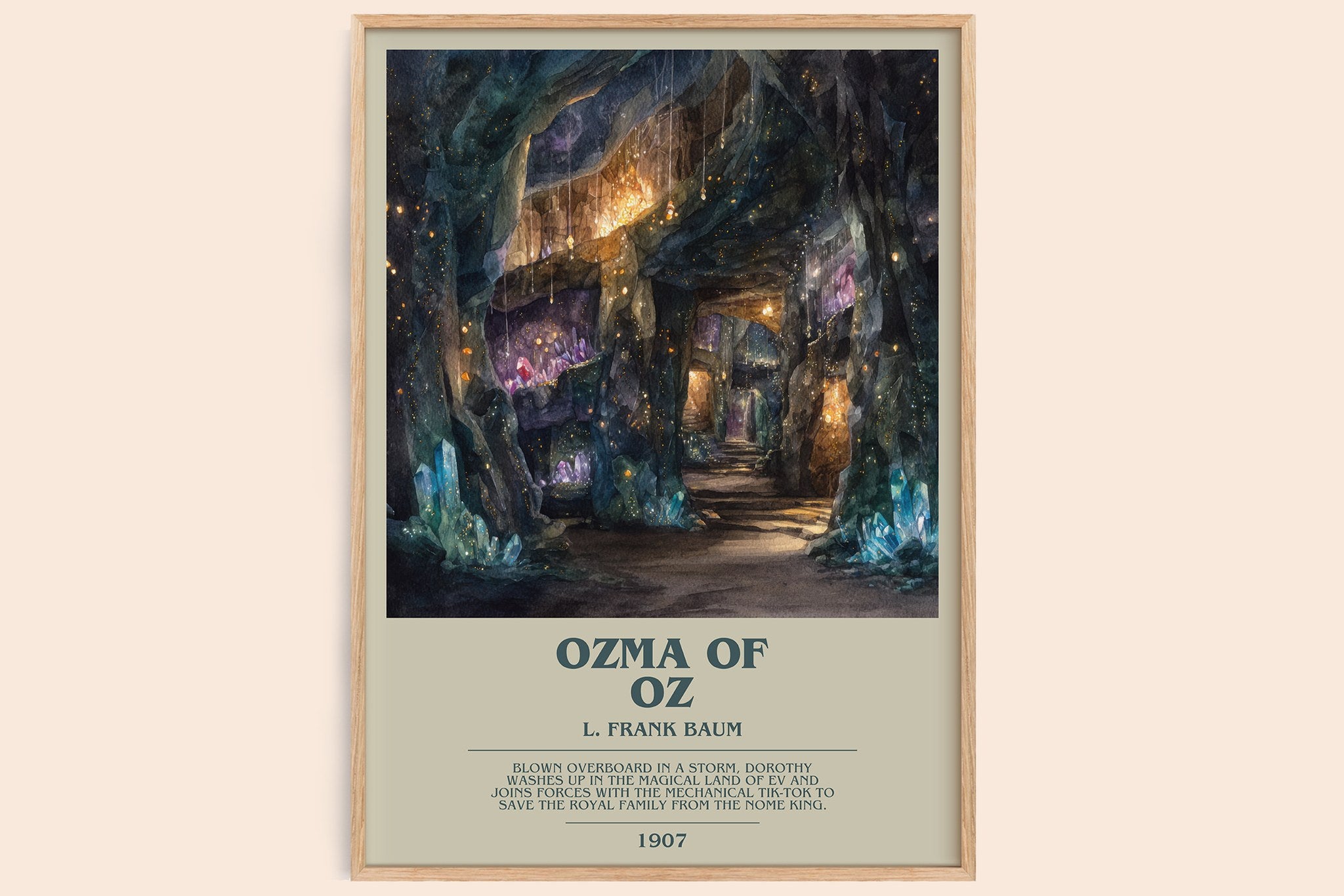 Ozma Of Oz Bookish Wall Art by L. Frank Baum